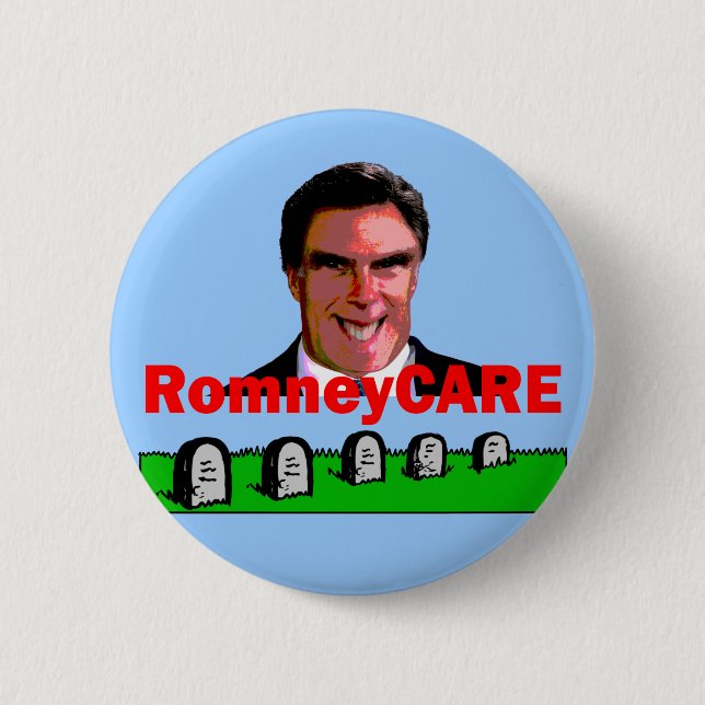 RomneyCare 6 Cm Round Badge (Front)