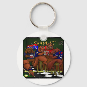 Romney's Irish Setters Funny Key Chain