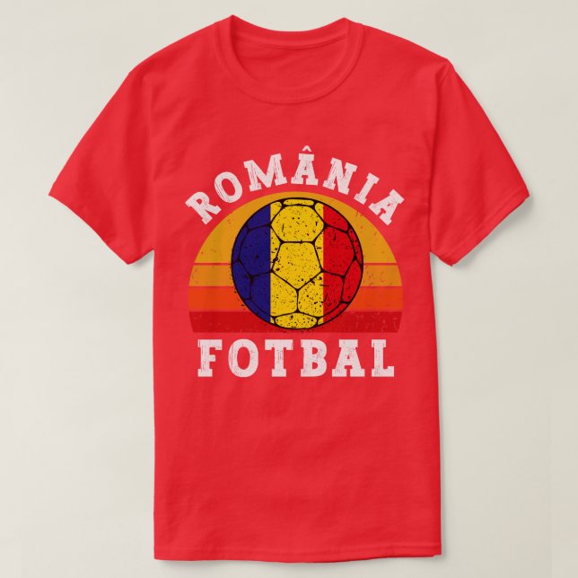 Romnia Fotbal T-Shirt (Design Front)