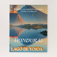 Rompecabezas  Honduras Yojoa Lake Retro poster