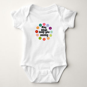Romper May Allah keep you smiling. Baby Bodysuit