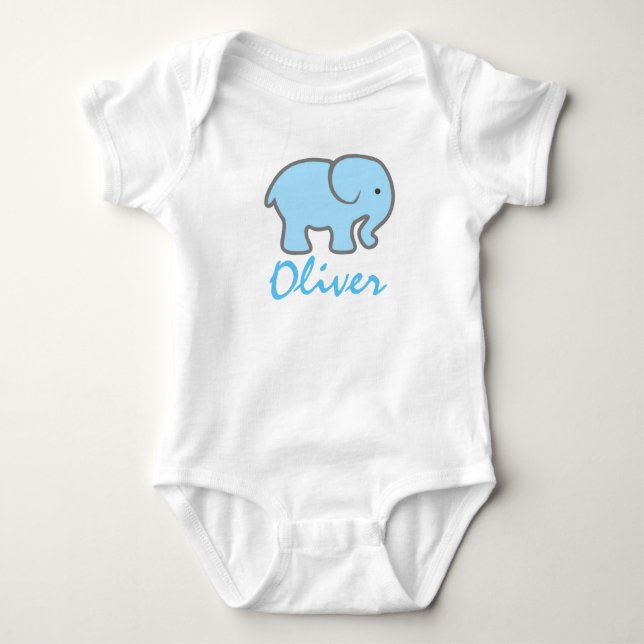 Romper "Olifant". Baby Bodysuit (Front)