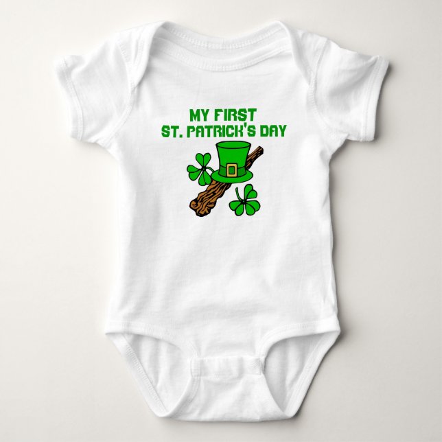 Romper "St. Patrick's day". Baby Bodysuit (Front)