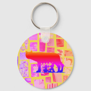 Romulus And Remus Key Ring