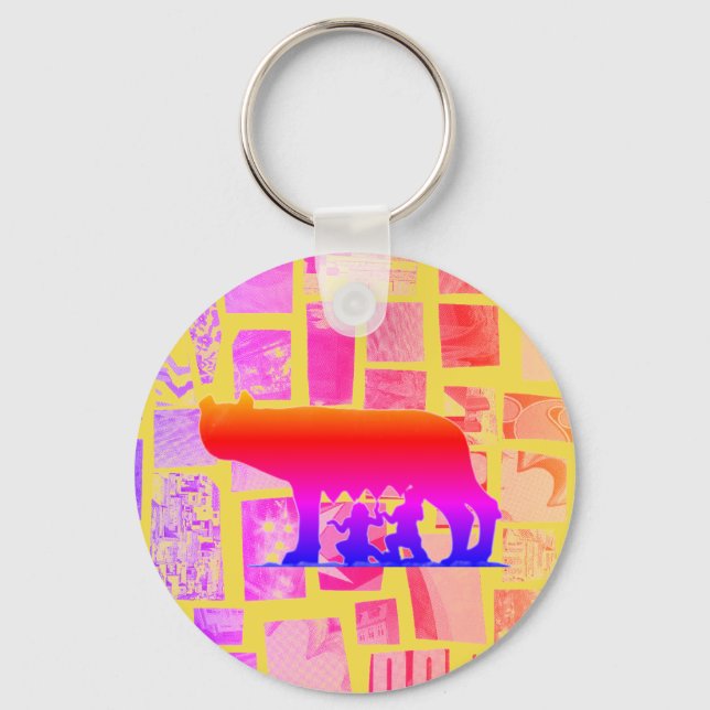 Romulus And Remus Key Ring (Front)