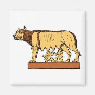 Romulus and Remus Magnet