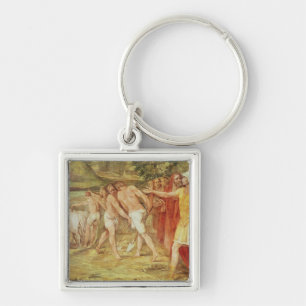 Romulus marking the limits of Rome Key Ring