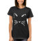 ROMWE Women's Cat Print Lightweight t-shirt