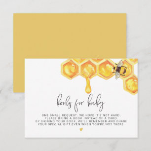Romy - Honeycomb Bee Books for Baby Insert Invitation