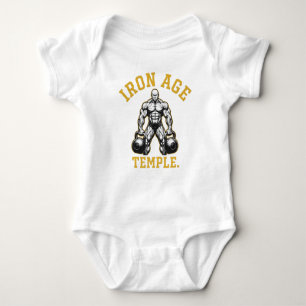 Ron Age Temple Est 1978 Committed Vintage Gym Baby Bodysuit