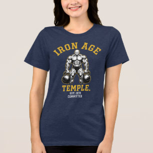 Ron Age Temple Est 1978 Committed Vintage Gym Tri-Blend Shirt