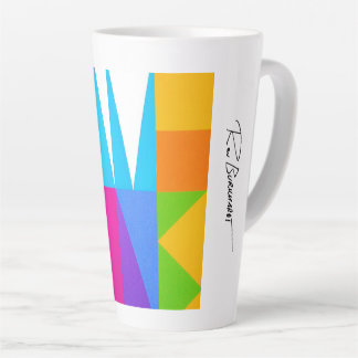Ron Burkhardt's Art of The Hampton's Letterscape o Latte Mug