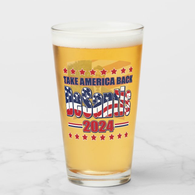 Ron DeSantis 2024 Glass (Front Filled)