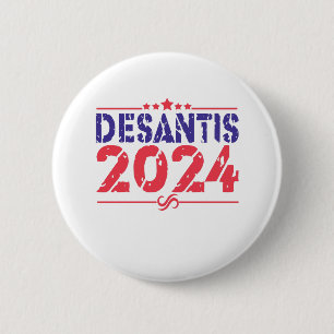 Ron DeSantis 2024 President Election Vintage Gift 6 Cm Round Badge
