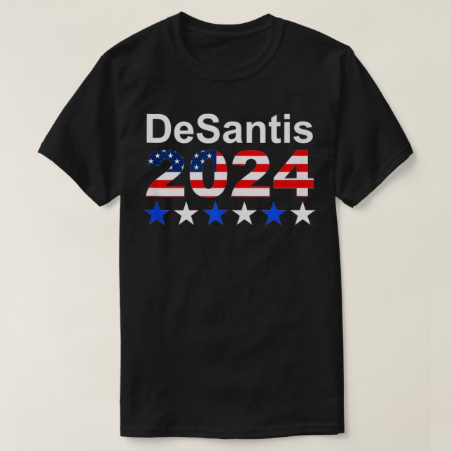 Ron DeSantis 2024 Presidential Election Republican T-Shirt (Design Front)