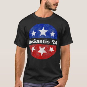RON DESANTIS 2024 Tee DeSantis Button