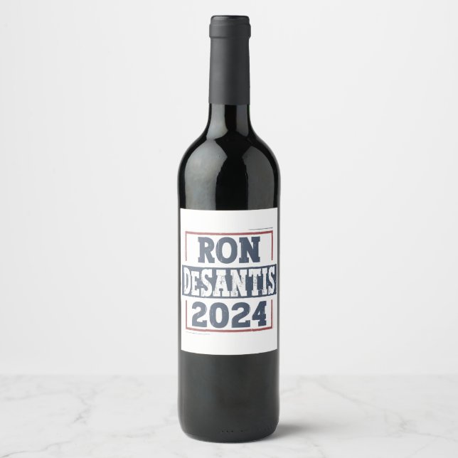 Ron DeSantis 2024  Wine Label (Front)