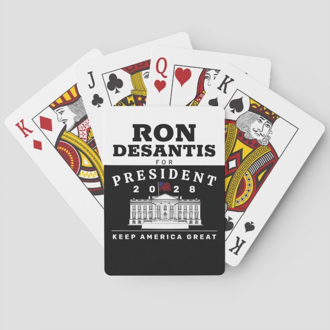 RON DESANTIS 2028 PLAYING CARDS (Back)
