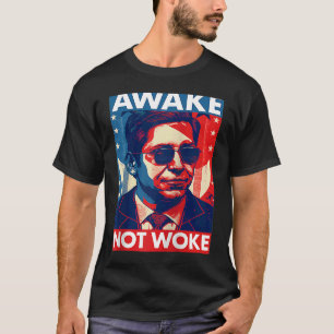 Ron DeSantis Awake Not Woke Florida Governor Ragl T-Shirt