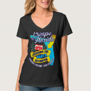 Ron Desantis Campaign Escape To Florida Lockdown L T-Shirt