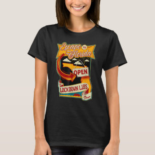 Ron Desantis Escape To Florida Vinatge (Front And T-Shirt