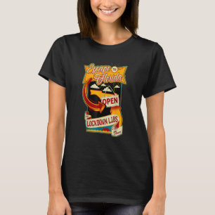 Ron Desantis Escape To Florida Vinatge Funny T-Shirt