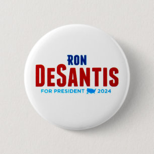 Ron DeSantis for President 2024 6 Cm Round Badge