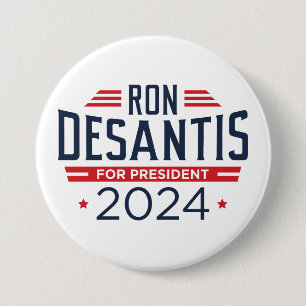 Ron DeSantis For President 2024 7.5 Cm Round Badge