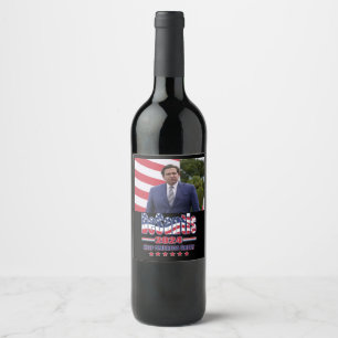 Ron DeSantis for President 2024 Wine Label
