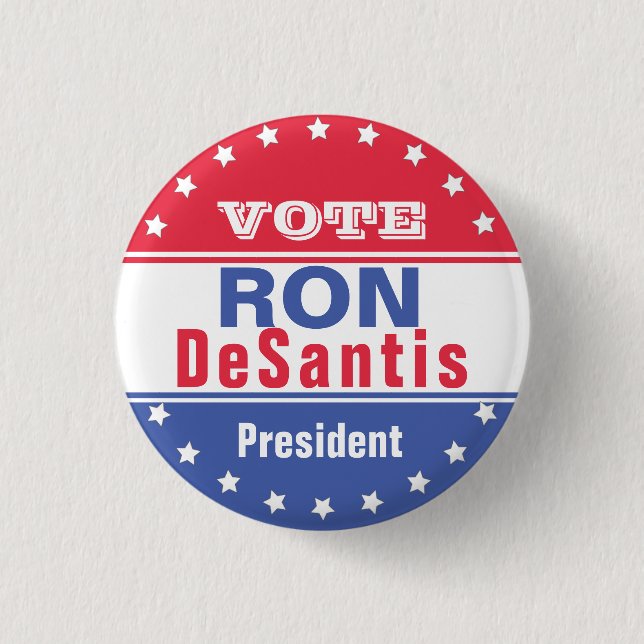 Ron DeSantis Template for Elections 3 Cm Round Badge (Front)