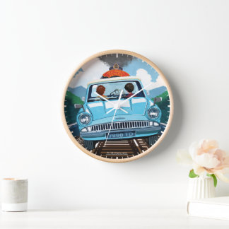Ron & HARRY POTTER™ in Flying Car to HOGWARTS™ Clock