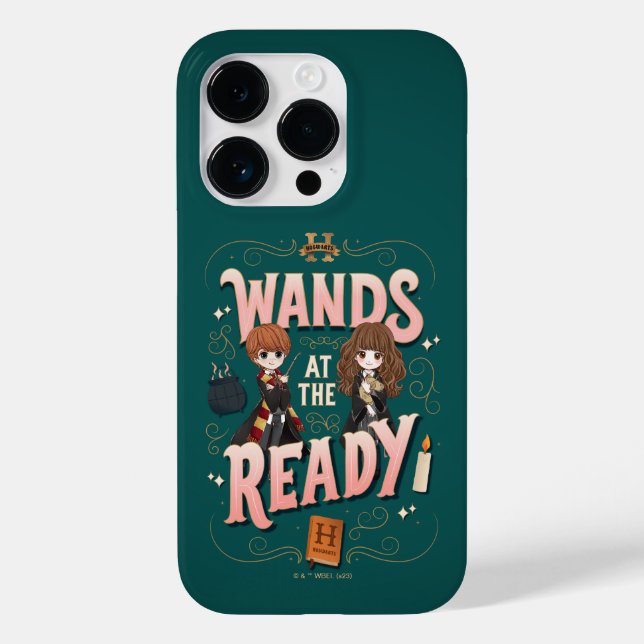 Ron & Hermione Wands at the Ready Case-Mate iPhone Case (Back)