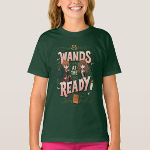 Ron & Hermione Wands at the Ready T-Shirt