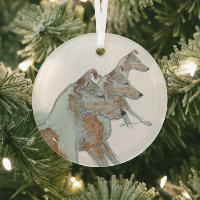 Ron Hevener Smooth Collie Ornament (Insitu)