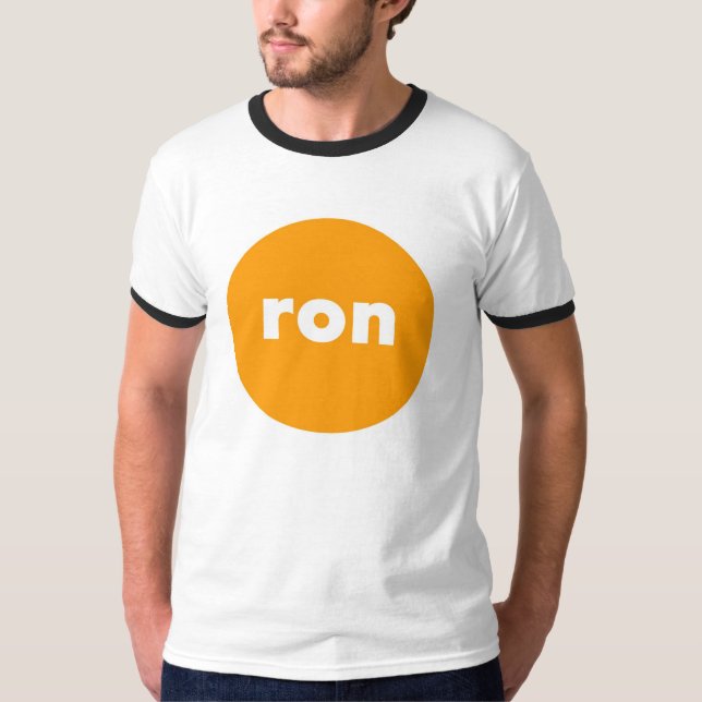 RON Logo Ringer T-Shirt (Front)