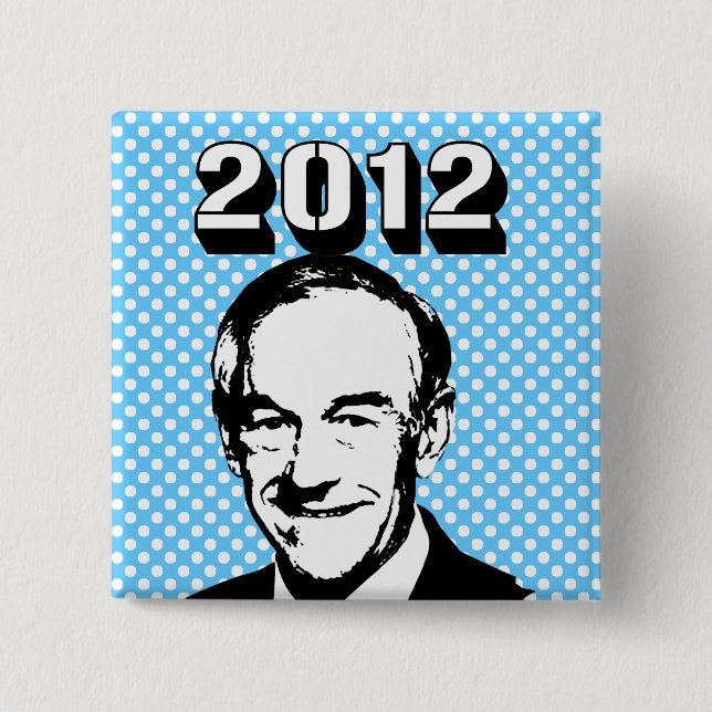 Ron Paul 2012 15 Cm Square Badge (Front)