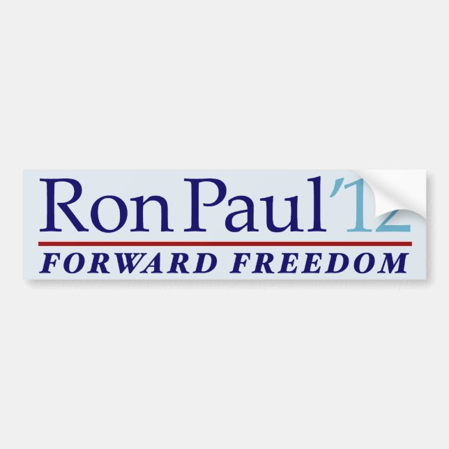 Ron Paul 2012 Bumper Sticker (Front)