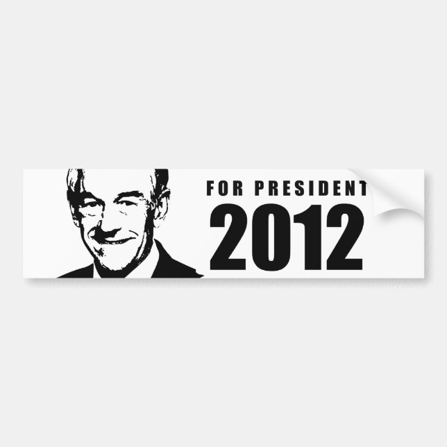Ron Paul 2012 Bumper Sticker (Front)