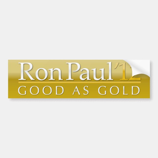 Ron Paul 2012 Bumper Sticker (Front)