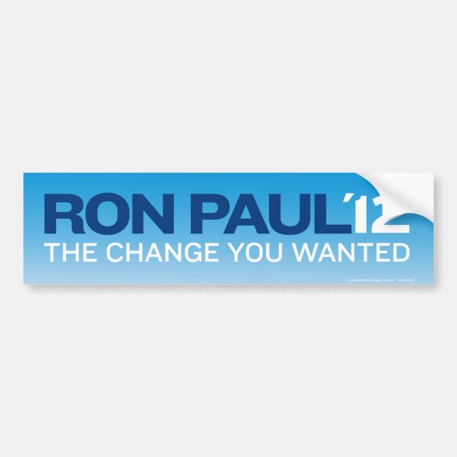 Ron Paul 2012 Bumper Sticker (Front)
