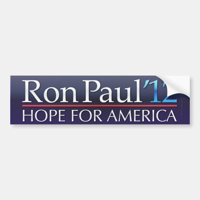 Ron Paul 2012 Bumper Sticker (Front)