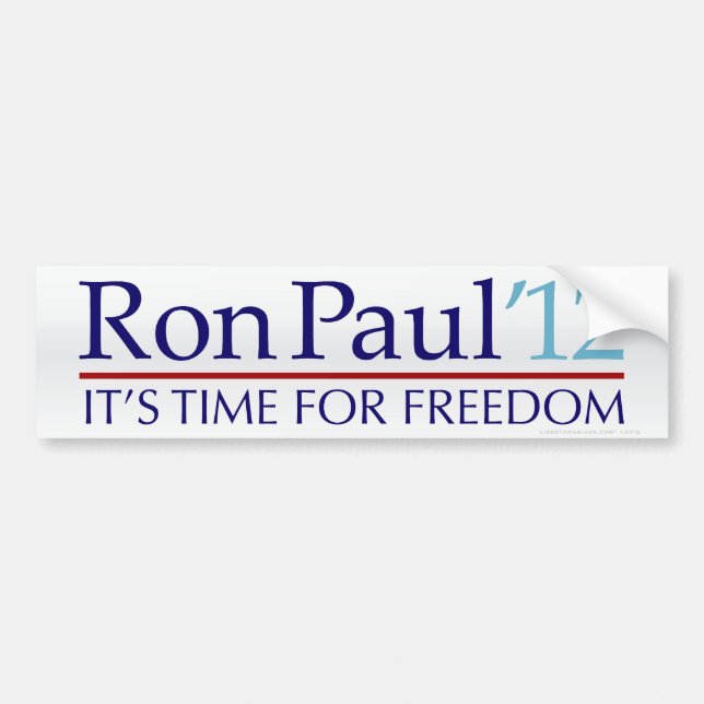 Ron Paul 2012 Bumper Sticker (Front)