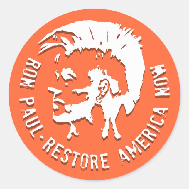 Ron Paul 2012 Classic Round Sticker (Front)