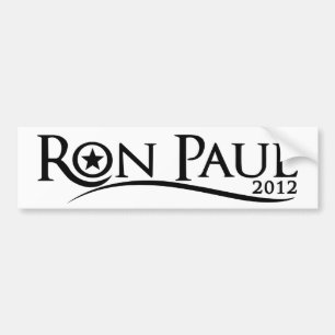 Ron Paul 2012 Curve Bumper Sticker