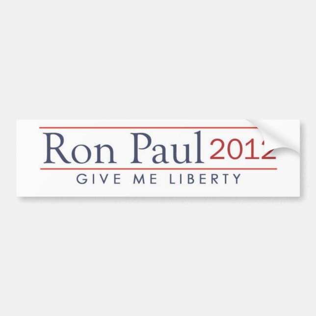 ron_paul_2012_give_me_liberty bumper sticker (Front)