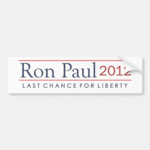 Ron Paul 2012 Last Chance for Liberty Bumper Sticker