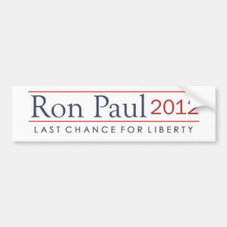 Ron Paul 2012 Last Chance for Liberty Bumper Sticker