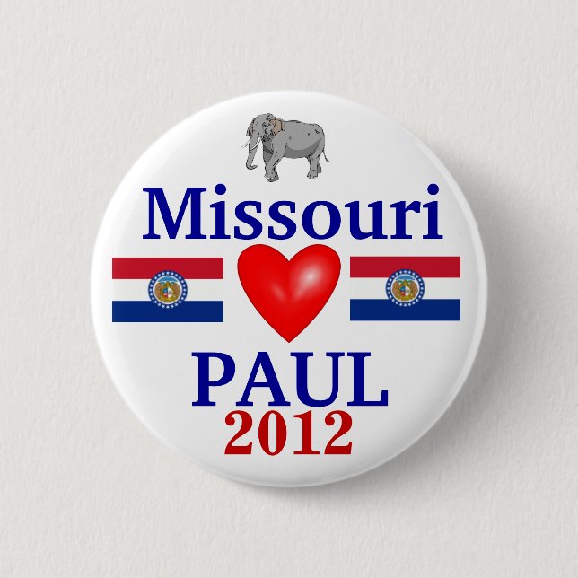 Ron Paul 2012 Missouri 6 Cm Round Badge (Front)