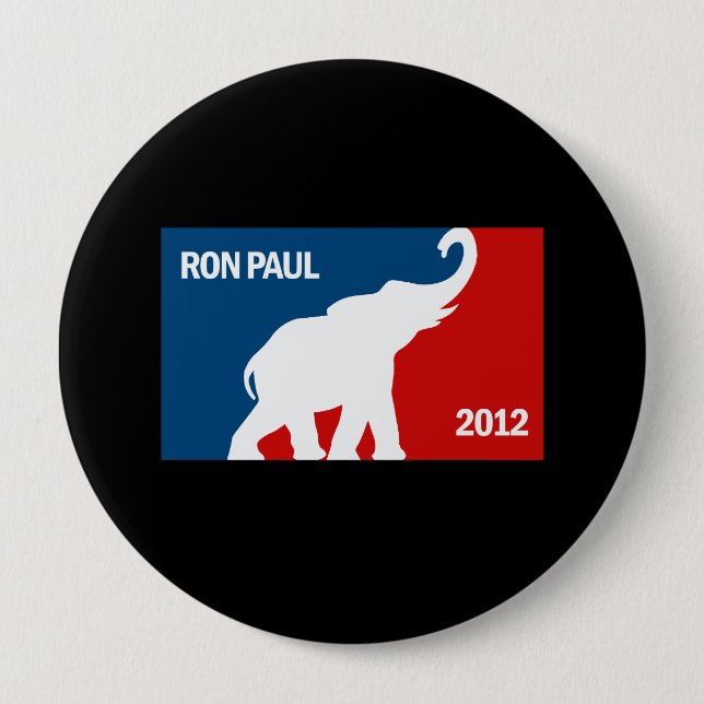 RON PAUL 2012 PRO 10 CM ROUND BADGE (Front)