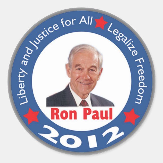 Ron Paul 2012 Sticker (Front)